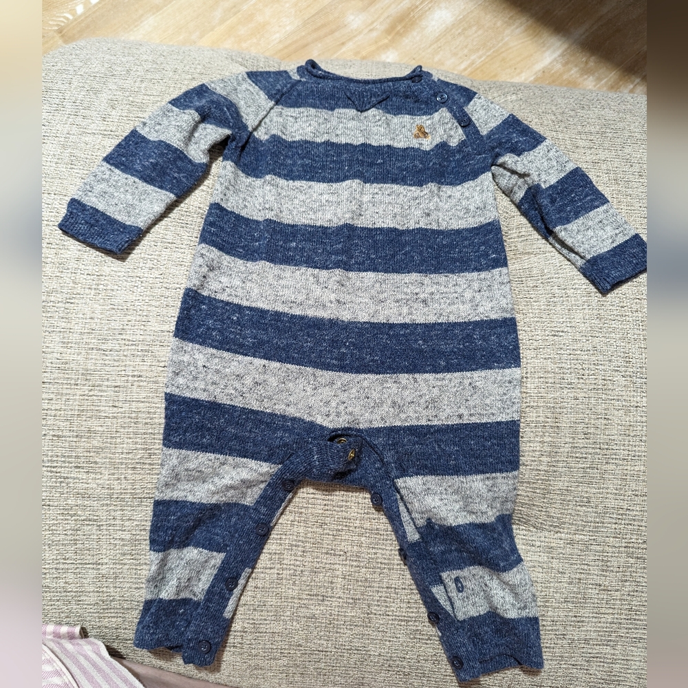 Baby GAP 6-12M Striped Sweater Romper
